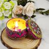 Fábrica de venda quente acompanhando presente cera de soja ornamentos de flores secas casa sono sem fumaça planta óleo essencial aromaterapia vela