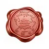 Pegatinas de Serie Navideña de Vino Espumoso con Sello de Cera Roja para Sobres, Invitaciones, Botellas de Vino y Decoración de Regalos