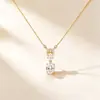 Collar de Gota de Agua con Incrustaciones de Diamante y Doble Anillo para Mujer, Lujo Ligero de Moda con Personalidad, Cadena para Clavícula Versátil Color Rojo Granada Estilo Nuevo 2026