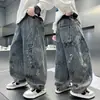 Ropa Infantil Jeans Holgados para Niños, Pantalones Cargo para Niños Talla Mediana y Grande, Ropa de Abrigo Pantalones de Primavera y Otoño para Niños, Venta al por Mayor Transfronteriza