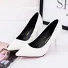 Primavera 2026 Nuevo Color Sólido Poco Profundo Sin Cordones Zapatos de Tacón Alto de Moda Stiletto de Punta Aguda para Mujer Venta al por Mayor