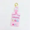 Hebilla Fácil de Tirar de Conejo Tarjeta de Comida para Estudiantes Portatarjetas de Campus Colgante para Mochila Portatarjetas de Identificación para Autobús Metro Insignia de Trabajo