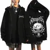 Sudadera con capucha y cremallera estampada Harajuku Stray Kids Evil Skzoo Periférico 2025 Holgada Lote