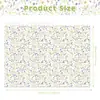 Wx166 Acuarela Flor Silvestre Papel Pera de Nieve 17g Dulce de Regalo Papel de Envoltura a Prueba de Humedad Orquídea Libélula Papel de Copia Decorativo