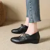 Zapatos de mujer de importación, nueva colección 2026, punta fina, cómodos, diseño simple, suela suave, tacón medio, estilo sin cordones, adecuados para madres