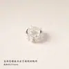 Chapado en cobre 18k color plata grueso preservador de color micro-incrustado circón agujero grande hueco cuentas espaciadoras pulsera DIY abalorios accesorios de joyería cristal