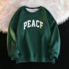 Sudadera de cuello redondo gruesa con forro polar para mujer, estilo coreano, holgada, de manga larga, de cachemira de zorro plateado, estilo europeo y americano, para otoño e invierno