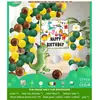 Conjunto de Balões de Aniversário Infantil para Crianças de 1 a 5 Anos, Suprimentos de Decoração para Cena de Festa, Conjunto Completo para Meninos e Meninas