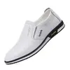 Zapatos de Cuero Transfronterizos para Hombre, Transpirables para las Cuatro Estaciones, Cuero Suave, Suela Suave, Zapatos de Papá Talla Grande 47, Moda de Negocios, Zapatos Casuales 46, Calzado para Hombre