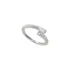 Anillo de Zirconia Micro-Pavimentada Cepillada con Diseño de Estrella Escalonada Diseño de Nicho Lujo Accesible Elegante Gama Alta Anillo para Dedo Índice Ajustable