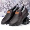 Sapatos de Algodão de Inverno para Homens de Meia-Idade e Idosos, Sapatos de Pano de Pequim Antigos para Homens, Sapatos Quentes Forrados com Lã e Espessos para Homens e Idosos