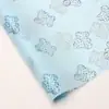 Urso de Jardim Brilhante Filme de Gelatina Papel de Embrulho Florido Papel Coreano Translúcido DIY Buquê Feito à Mão Presente Floricultura
