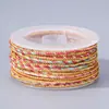 Cordón Ruyi Teñido en Degradado de Color Dorado para Pulsera Hecha a Mano DIY, Cordón para Ensartar, Materiales, Accesorios