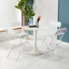 Silla plegable para uso doméstico, sala de conferencias, silla de comedor, asientos para público de conciertos, silla de espera para restaurante, silla plegable de plástico simple