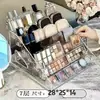 Suporte de Armazenamento para Batom, Suporte de Exibição Multicamadas para Esmalte, Suporte em Escada, Suporte Transparente para Armazenamento de Nail Art, Suporte de Armazenamento em Acrílico