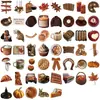 50 Pegatinas Decorativas de Dibujos Animados Estilo Ins Otoño para Decoración de Artículos, Manualidades DIY, Taza de Agua, Teléfono Móvil, Pegatinas Impermeables al por Mayor, Transfronterizas