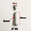 Ruedas de Maleta 6mm-8mm Remache Tornillo Dedicado Varilla de Unión Rueda de Estuche Reparación de Equipaje Remache de Reemplazo