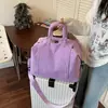Bolsa de viaje de gran capacidad a la moda, bolso cruzado estilo coreano, bolsa de gimnasio de un solo hombro, bolsa de equipaje de almacenamiento casual de alto valor