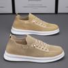 Zapatos de Verano Transpirables para Hombre Zapatos Finos Slip-on Casuales de Lona 2024 Nuevo Zapatos de Moda de Malla Combinables