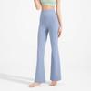 Calças Flare Nude Estilo Celebridade Versátil e Amigável à Pele Calças de Yoga Sexy Micro-Flare Calças Longas Versáteis Modeladoras de Cintura Alta para Roupa Exterior