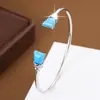 Pulsera Anillo Abierto Geométrico Cuadrado de Circonita Diaria, Pulsera Fina de Cobre Puro Versátil y de Moda Joyería al por Mayor