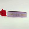 Cinta termoendurecible de alta calidad de 2,5 cm con letras inglesas bronceadas, rollo grande para embalaje de flores, cinta para caja de regalo.