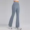Nuevos Pantalones Acampanados Sin Costuras de Cintura Alta Levanta Glúteos con Sensación de Piel Desnuda, Alta Elasticidad, Ligero Acampanado, Pantalones Largos de Fitness para Entrenamiento de Pilates, Pantalones de Yoga