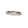 Anillo Minimalista de Lujo con Diseño de Circonita Joyería de Alta Gama Sencilla de Pareja de Moda Anillo Cerrado Full Diamante Joyería para Mujer