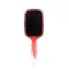 Peine de cojín de aire para masaje de plástico transparente rojo transfronterizo para cabello liso masajeador de meridianos capilares peine de placa grande con airbag transparente