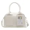 Bolso Boston portátil retro de estilo coreano para mujer, bolso cruzado de hombro combinable, moderno y de estilo nicho, para principios de primavera de 2025.