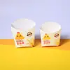 Caja para Papas Fritas de Grado Alimenticio, Engrosada, a Prueba de Aceite, Desechable, No Plegable, Caja de Embalaje de Cartón Blanco, Adecuada para Uso Doméstico y Comercial, Caja para Llevar
