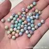 Cuentas de Piedra Arcoíris Alxa Manualidad DIY Accesorios de Cuentas Budistas Cadena para Teléfono Móvil Pulsera Colgante Encanto para Bolso Collar Original