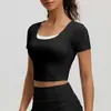 Roupas de Yoga Bonitas para Costas no Verão com Bojos, Cintura Alta, Levanta Bumbum, Modelagem Justa, Emagrecedoras, Roupas para Corrida Esportiva, Pilates e Fitness para Mulheres