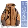 Chamarra HJCAMEL para Exteriores para Mujer Tres en Uno Chaqueta Pequeña Cortavientos e Impermeable Traje de Montañismo para Otoño e Invierno