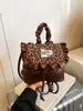 Linda Mochila con Estampado de Leopardo para Mujer 2025 Nueva Moda Otoño e Invierno Mini Diseño de Mochila Escolar Mochila de Viaje