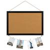 Tablero de corcho personalizado, tablón de anuncios transfronterizo, marco de madera negro, decoración para oficina y hogar, tablero de exhibición de fotos de pared, tablón de anuncios