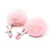 Juguetes Sexuales para Adultos SM Sabor Pesado Femenino Bola de Pelo Pinza para Pezones Negro Rojo Flirteo Juguete Portátil Accesorios de Cama