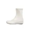 Botas finas de moda piel suave suela blanda tacón oculto punta redonda botas cortas adelgazantes para mujer versátiles botas Martin de piel suave simples