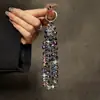 Cadena de Teléfono Móvil con Cuentas de Cristal de Imitación Coloridas de Lujo Ligero Colgante de Cámara para Bolso Pequeño Fresco Exquisito para Mujer Llavero de Nicho