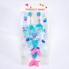 Desenho Animado Infantil Colar Pulseira Clipe de Orelha Anel Unicórnio Concha Cauda de Peixe Joias de Cabelo Conjunto de Joias