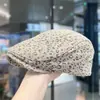 Boina francesa de gran circunferencia de cabeza para mujer, de primavera y otoño, antidesgaste, estilo antiguo, con cara visible, sombrero pequeño de pintor negro, estilo vendedor de periódicos.