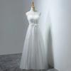 Vestidos de Dama de Honra Sem Mangas Amazon Nova Moda Banquete Anfitriã Slim Brinde Longos Vestidos de Formatura Fornecimento de Comércio Exterior