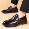 Sapatos de Couro Wenzhou para Homens 2025 Mocassins Business Casual Estilo Britânico Modernos Slip-On Formais Sapatos Masculinos Dropshipping