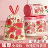 Bolsa de basura sin desgarros con aroma a rosa, rollo grande engrosado con cordón, para sala de estar, cocina y dormitorio, desechable y no fácil de romper