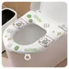Almofada de Assento de Vaso Sanitário Cartoon para Casa Espuma de EVA Impermeável Sem Lavagem Capa de Assento de Vaso Sanitário Universal Fácil de Limpar Anel de Vaso Sanitário Lavável