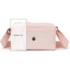 Bolsa Pequeña para Mujer 2026 Nuevo Estilo Coreano Bolso de Hombro Único Cruzado Casual Color Sólido Elegante Bolsa de Tela Oxford de Nylon Bolsa Cuadrada Pequeña