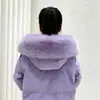 Gola de pelo sintético de raposa, gola de pelo falso, gola com capuz para jaqueta de plumas, acessórios para vestuário de casaco de algodão parka, acabamento em pelo, fornecimento direto do fabricante