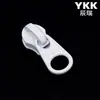 Cremallera Ykk No. 3 Deslizadores de Nylon para Maletas, Cadenas, Fundas de Edredón, Mosquiteros, Fundas de Almohada, Cabezales de Cremallera Ykk en Grandes Cantidades en Stock