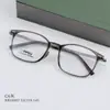 BR10007 Serie coreana网红 con montura ovalada espejo plano delgado retro artístico con gafas para miopía al por mayor