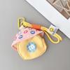 Mochila Escolar Pequena Dopamina da Moda Porta-Moedas Bolsa Portátil para Guardar Fones de Ouvido Corda de Mão Aplicável a Capa de Celular Chaveiro Novo